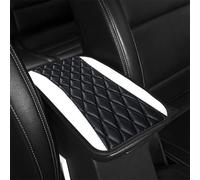 VOOIV Funda Reposabrazos Coche para Honda Civic | Civic Type R | CR-V | e:Ny1 | HR-V | Jazz | ZR-V, Multifuncional Impermeable Almohadilla Consola Central PU Cuero Cojín Protectora,C White