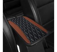 VOOIV Funda Reposabrazos Coche para Honda Civic | Civic Type R | CR-V | e:Ny1 | HR-V | Jazz | ZR-V, Multifuncional Impermeable Almohadilla Consola Central PU Cuero Cojín Protectora,H Coffee