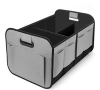VOOIV Organizador Maletero Coche para FIAT Aegea | Doblo | Ducato | Scudo | Tipo | Topolino | Ulysse, Organizador Coche Impermeable Plegable Gran Capacidad Ajustable Caja,A Grey