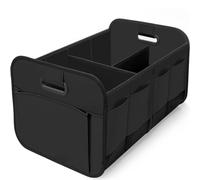 VOOIV Organizador Maletero Coche para FIAT Aegea | Doblo | Ducato | Scudo | Tipo | Topolino | Ulysse, Organizador Coche Impermeable Plegable Gran Capacidad Ajustable Caja,B Black