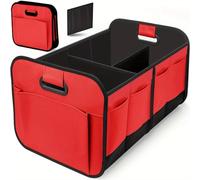 VOOIV Organizador Maletero Coche para FIAT Aegea | Doblo | Ducato | Scudo | Tipo | Topolino | Ulysse, Organizador Coche Impermeable Plegable Gran Capacidad Ajustable Caja,C Red