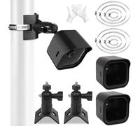 Vookkp Soporte para cámara de vídeo al aire libre, soporte de pared ajustable a 360°, 2 soportes para cámara exterior + 2 x Blink Outdoor3/4 funda protectora para vigilancia de ABS