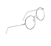 Voolga Clásicas Retro Gafas Luz Azul, Anti Tensión de Ojos Gafas Sin Graduar de Ordenador con Marco de Metal, Gafas Proteccion Trabajo para PC, Gaming, Tablet, Video Juegos Hombre Mujer