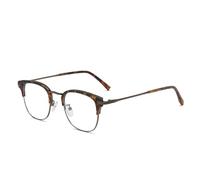 Voolga Gafas Luz Azul, gafas transparentes Gafas gafas retro con Filtro Anti Luz Azul para Ordenador gafas ordenador luz azul,gafas sin graduar para Hombre y Mujer (Marrón)