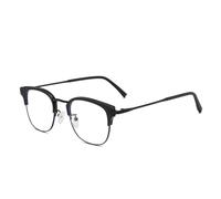 Voolga Gafas Luz Azul, gafas transparentes Gafas gafas retro con Filtro Anti Luz Azul para Ordenador gafas ordenador luz azul,gafas sin graduar para Hombre y Mujer (Arena Negra)