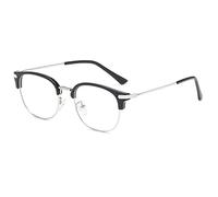 Voolga Gafas Luz Azul Marco de Metal Retro, Anti Tensión de Ojos Gafas Sin Graduar de Ordenador para PC, Gaming, Tablet, Lectura, Video Juegos Lentes Transparente Hombre Mujer