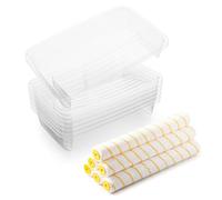 VOOMEY 7 forros de bandeja de pintura de 18 pulgadas, 6 cubiertas de rodillo de 18 pulgadas, mangas grandes para rodillo de pintura para pared, techo, pintores, superficies de pintura.