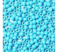 VOOMOLOVE 1000 cuentas de pony (azul pálido) de 6 x 9 mm, cuentas para trenzas de cabello, cuentas para manualidades, cuentas de plástico, cuentas para trenzas de 6 x 9 mm (azul pálido)