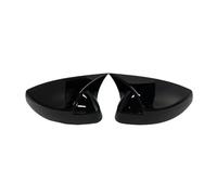 Voor A3 S3 RS3 8V 2013-2020 Koolstofvezel Auto Achteruitkijkspiegel Zijspiegel Cover Wing Cap Sticker Buitendeur Achteruitrijcamera Case RESPUNEKBAH(Gloss Black)