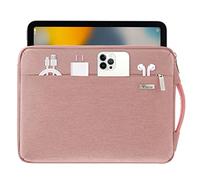 Voova Funda Portatil 11.6 12-12.9 13.3 Pulgadas (30,5×21,5×2,5CM) Funda Ordenador para Ipad Pro 12.9 Macbook Air M1 2020, Macbook Pro 13-in. 13.6 Macbook Air M2 2022 Bolsa Portatil, Rosado