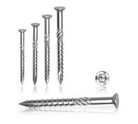 VOOXA Premium Tornillos de terraza de 5 x 40 mm, acero inoxidable C1, TX 25 con cabeza avellanada, pieza de fricción, punta cortada, para madera dura, madera blanda y composite