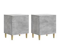 Vopese Armario de Noche Moderno con Estilo Vintage, Madera, Espacio de Almacenamiento Ample, Diseño con Patas Cónicas para Dormitorios