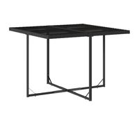 Vopese Bel Au?en Model3211014 - Juego de comedor con cojín (9 piezas, polirratán), color negro