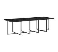 Vopese Bel Au?en Model3211050 - Juego de comedor de jardín con cojín (15 piezas, polirratán), color negro