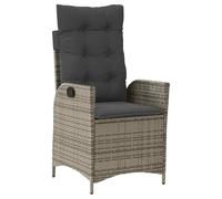 Vopese Bel Au?en Model3213221 - Juego de comedor de jardín con cojín (7 piezas, polirratán, color gris