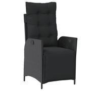 Vopese Bel Au?en Model3213323 - Juego de comedor de jardín con cojín (7 piezas, polirratán), color negro