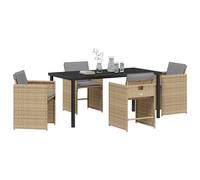 Vopese Bel Au?en Model3379998 - Juego de comedor de jardín con cojín (5 piezas), color beige