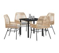 Vopese Bel Au?en Model3380877 - Juego de comedor de jardín con cojín (5 piezas), color marrón