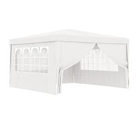 Vopese Carpa de Jardín 4x4 m Blanca con Paredes Laterales | Resistente a UV y Agua, Ideal para Fiestas al Aire Libre