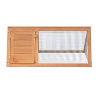 Vopese Conejera de madera Deluxe: jaula de alta calidad para animales pequeños para exteriores, 98 x 50 x 41 cm, ideal para conejos y otros animales pequeños Model170345