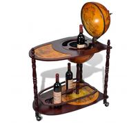 Vopese Elegancia renacentista: carro de bar con globo terráqueo con mapas marinos antiguos y obras de arte, 77 x 45 x 88 cm Model240699
