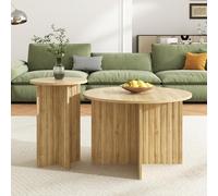 Vopese Mesa Nido de Madera Moderna 2 Piezas - Elegancia y Funcionalidad para tu Sala