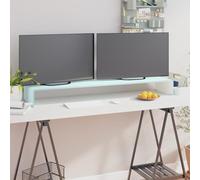 Vopese Mueble TV/Elevador de Monitor Cristal Verde 120x30x13 cm Mueble Comedor, Módulo TV Moderno, Juego de Muebles para Salón