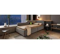 Vopese Sofá Cama de diseño clásico y Almacenamiento Inteligente - con lámpara de Lectura y Puertos USB, para un Descanso cómodo y práctico