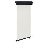 Vopese Toldo Lateral de balcón Color Crema 80x250 cm Toldo de Ventana Toldo Manual de Retráctil para Exterior Toldo de Balcón Ángulo Ajustable Impermeable Tela