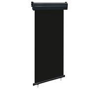 Vopese Toldo Lateral de balcón Negro 100x250 cm Toldo de Ventana Toldo Manual de Retráctil para Exterior Toldo de Balcón Ángulo Ajustable Impermeable Tela