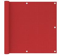 Vopese Toldo para balcón Impermeable HDPE Rojo 90x500 cm, Lateral para terraza, privacidad, corredero pergola, Vela 3x4, pergolas Exteriores