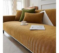 Vopetroy Funny Fuzzy Herringbone Chenille Fabric Furniture Protector Couch Cover, Herringbone Chenille Fabric Furniture Protector Couch Cover, Herringbone Sofa Cover (Brown,90 * 160 cm/35.4 * 63 In)