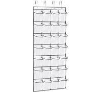 VOPTON Organizador de zapatos con 28 bolsillos grandes sobre la puerta, organizador de zapatos colgante para armario, zapatero transparente de alta calidad para puerta, organizador de zapatos, soporte
