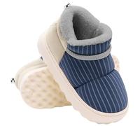 Voqeen Zapatillas Mujeres Hombres Impermeable Grueso Acogedor Esponjoso Unisex Casa Pantuflas Antideslizante Zapatillas Botas Para Interior Exterior