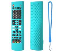 VOQGHTU Funda de silicona suave con correa para mando a distancia AKB76040302, protege completamente contra golpes y caídas, funda negra para mando a distancia