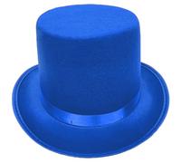 VOQGHTU Sombrero de mago de ala alta para adultos, sombrero de mago de moda, disfraz de Halloween, espectáculo de escenario, sombrero de mago para artistas escénicos