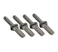 Voragrl Juego de 4 piezas para cortar piedras, cuñas, canteros, herramientas de romper rocas, cincel de hierro, juego de herramientas de mano, duradero