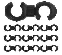 VORCOOL 10 Câbles de freinage Corde Binder Boucles pour vélo Bouton en corde en forme de S (Noir)