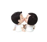 VORCOOL Figuras Decorativas par de Resina jardín Ornament muñeca pequeño Coche Mesa Boda Mode-Figur decoración