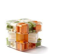 Vordpe Laberinto De Cubos 3D, Rompecabezas De Bolas Rodantes, Juego De Pensamiento Complejo De Bolas De Laberinto, Juguete De Aprendizaje Interactivo para NiñOs Y Adultos (Giallo)