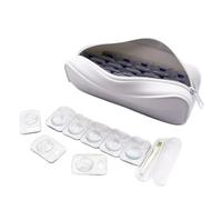 VORDRASSIL P-40 - Organizador diario de lentes de contacto, dispensador de lentes de contacto desechable, calidad premium, funda de silicona resistente al agua para todas las marcas de lentes de uso