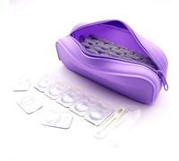 VORDRASSIL P-40 - Organizador diario de lentes de contacto, dispensador de lentes de contacto desechable, calidad premium, funda de silicona resistente al agua para todas las marcas de lentes de uso