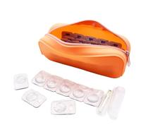 VORDRASSIL P-40 - Organizador diario de lentes de contacto, dispensador de lentes de contacto desechable, calidad premium, funda de silicona resistente al agua para todas las marcas de lentes de uso