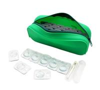 VORDRASSIL P-40 - Organizador diario de lentes de contacto, dispensador de lentes de contacto desechable, calidad premium, funda de silicona resistente al agua para todas las marcas de lentes de uso