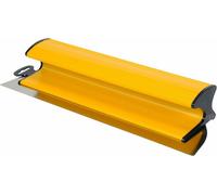 Vorel - Espátula de acero inoxidable, 0,3 mm, hoja de acero inoxidable, ancho: 400 mm, extra ligera, mango en Z, para enyesar paredes y techos, masilla de yeso, amplia y grande