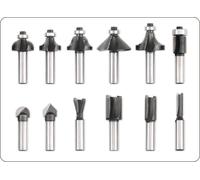 VOREL 22550-12pcs conjunto de bits enrutador