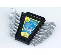 VOREL 51741 - llave fija doble extremo abierto set 8pcs 6-22 satén