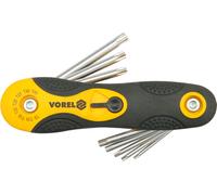 Vorel 56507, juego de 8 llaves torx duraderas, ideales para apretar y