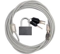 VOREL 77815 - cable de seguridad y de bloqueo 3 llaves, Gris