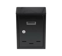 VOREL 78540 mailboxes in aged steel, a modern exterior mailbox featuring a secure locking system, dimensions of 285mm width, 200mm depth, and 60mm height, perfect for home entrance or outdoor package